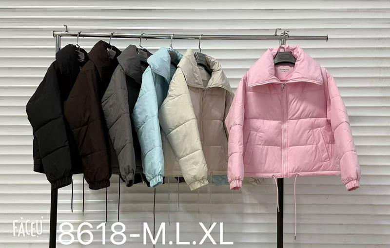 Куртка Oukali (M-XL) 8618 apricot (деми)