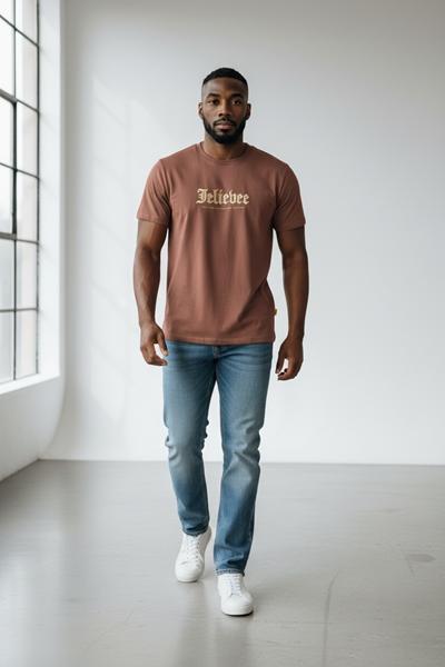 Футболка 2BRO (M-3XL) 26084 brown (лето)