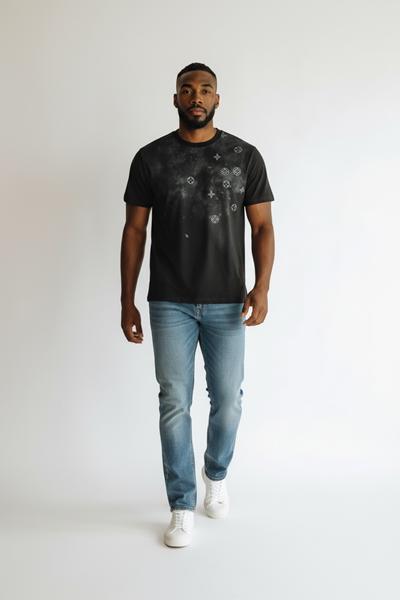 Футболка 2BRO (M-3XL) 26102 black (лето)