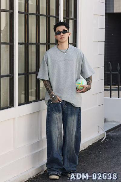 Футболка 2BRO (M-3XL) 82638 grey (лето)