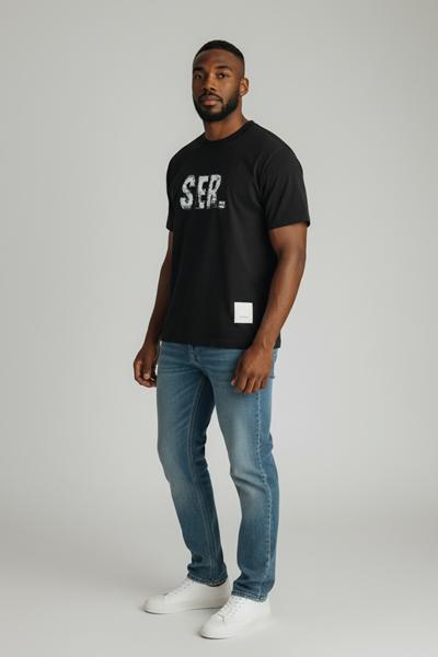 Футболка 2BRO (M-3XL) BR913 black (лето)