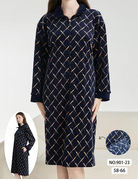 Халат Brilliant (58-66) 901-23 navy (деми)