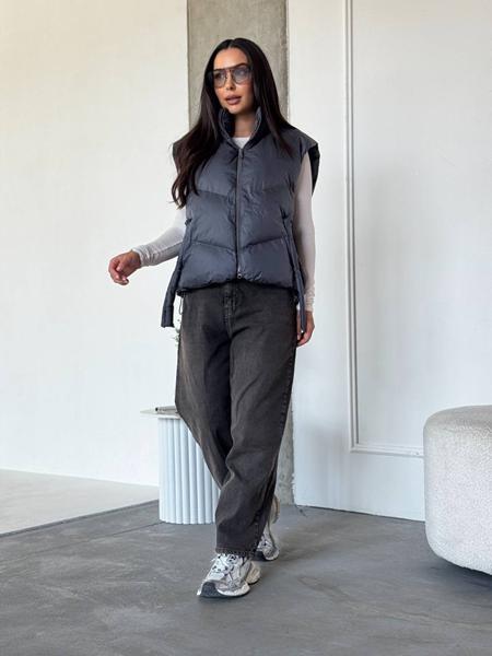 Жилетка Style Nadezhda (one size) 2499 grey (деми)