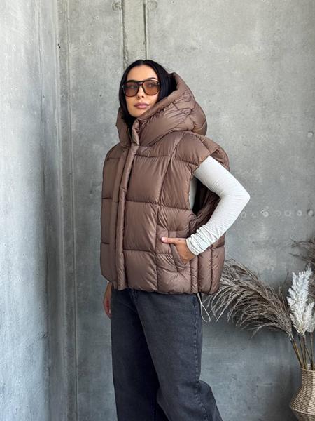 Жилетка Style Nadezhda (one size) 2536 beige (деми)