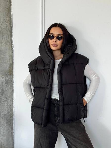 Жилетка Style Nadezhda (one size) 2536 black (деми)