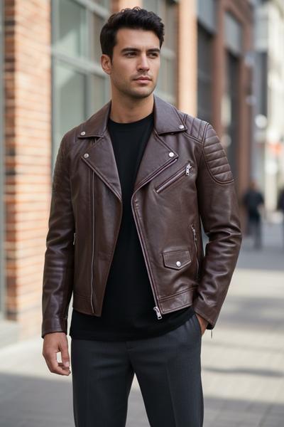 Куртка LiOpt (48-60) L05 brown (деми)