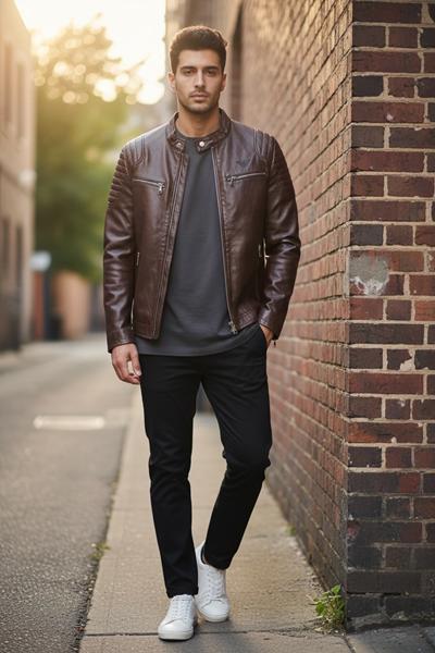 Куртка LiOpt (48-60) L08 brown (деми)