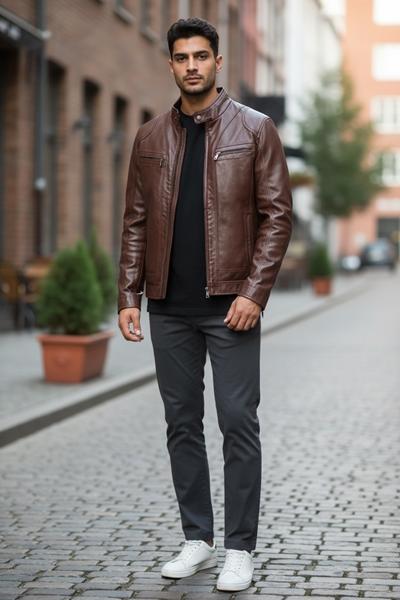 Куртка LiOpt (48-60) L23 brown (деми)