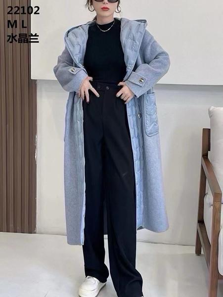 Пальто DIVO (M-L) 22102 l.blue (деми)