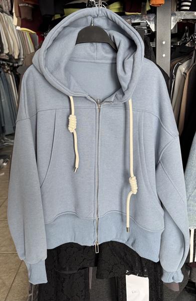 Кофта спорт DIVO (one size) DV186 l.blue (деми)