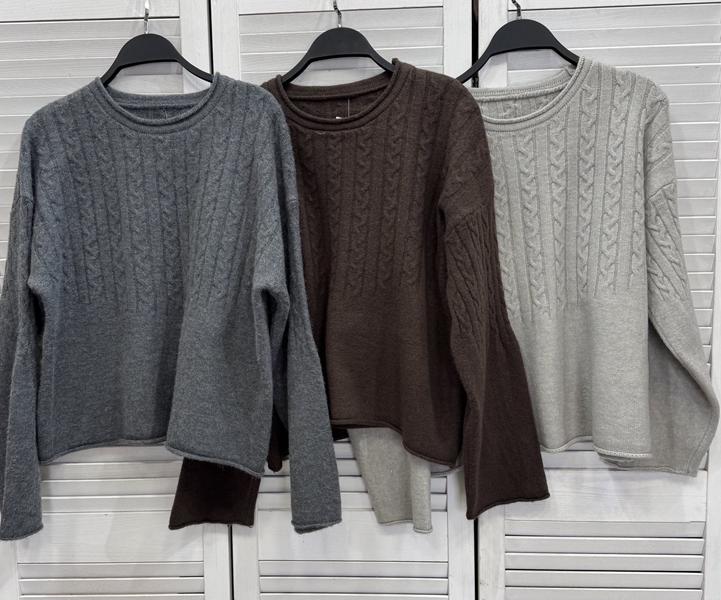 Свитер DIVO (one size) DV368 d.grey (зима)