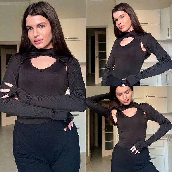 Свитер Arina (42-48) 1533 black (деми)