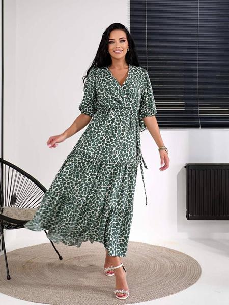 Платье Arina (42-50) 1620 green (лето)