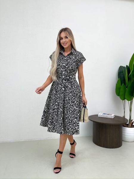 Платье Arina (42-48) 2444 black (лето)