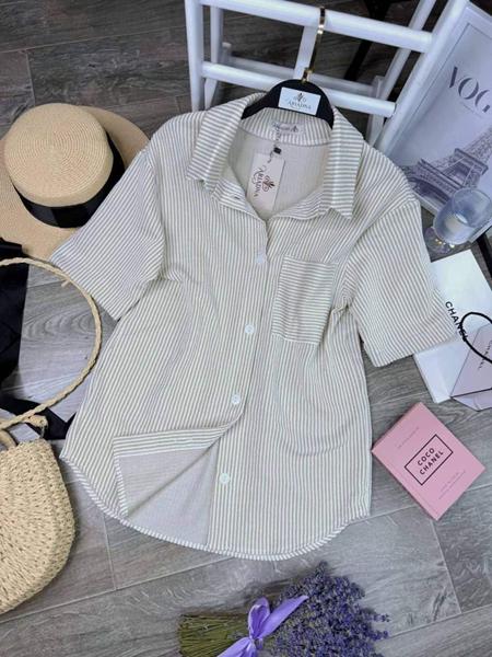 Рубашка Arina (42-48) 2463 beige (лето)