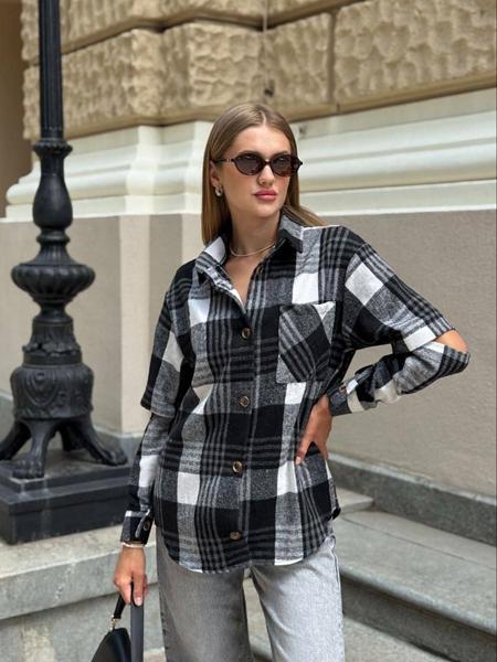 Рубашка Arina (42-48) 2473 black (зима)