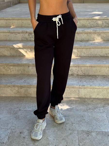 Штаны спорт Arina (44-48) 305 black (деми)