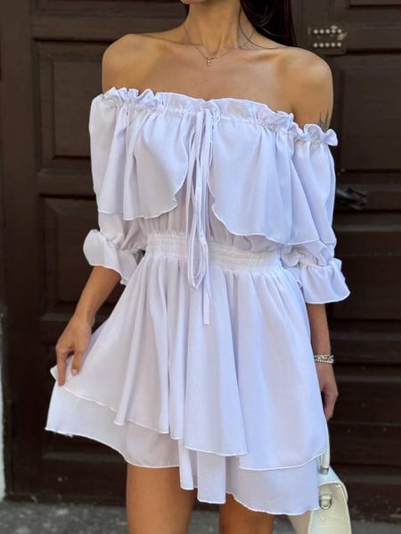 Платье Arina (42-48) 3114 white (лето)