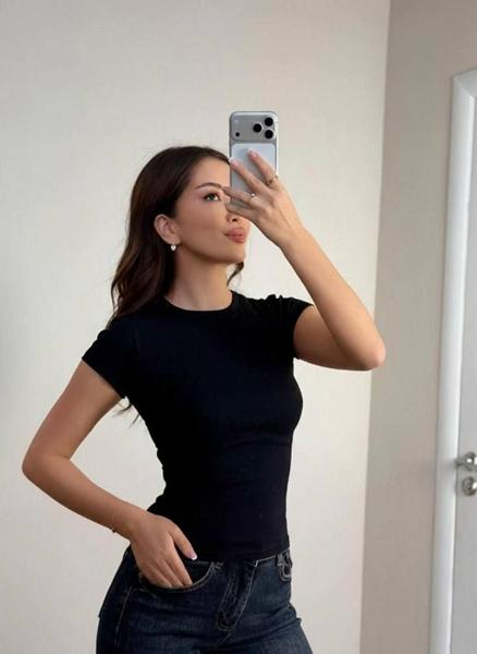 Футболка Arina (42-48) 5148 black (лето)