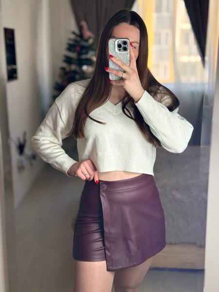 Юбка-шорты Arina (42-46) 1669 wine (лето)