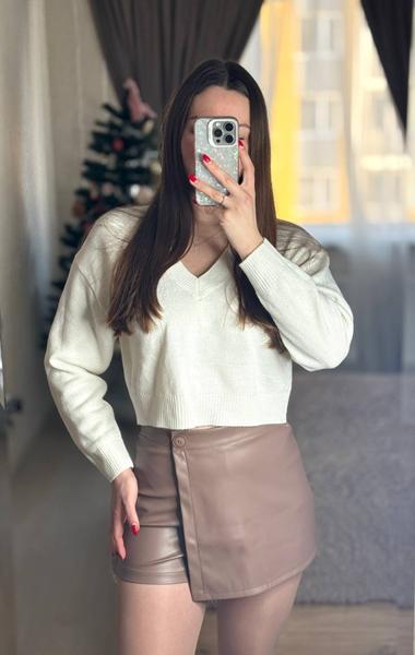 Юбка-шорты Arina (42-46) 1696 beige (лето)