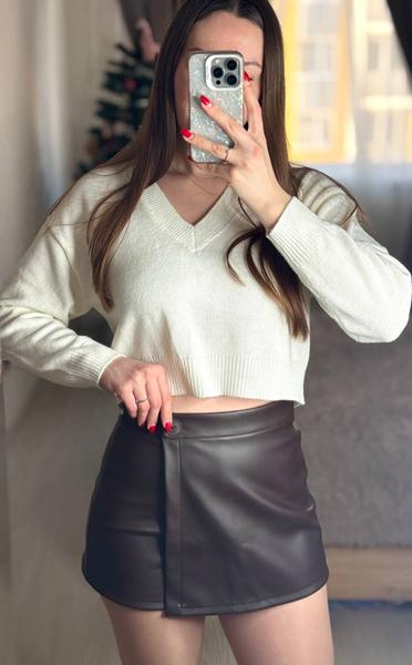 Юбка-шорты Arina (42-46) 1696 brown (лето)