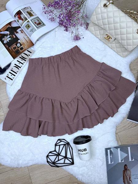 Юбка Arina (42-48) 2447 brown (лето)