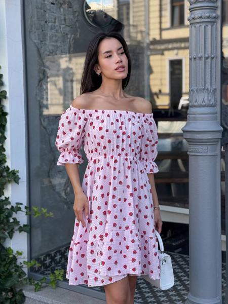 Платье Arina (42-48) 2467 pink (лето)