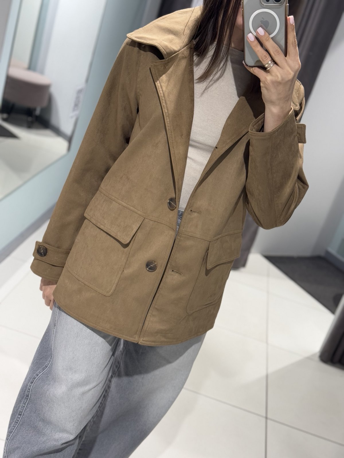 Куртка Comod (S-XL) 17891 beige (деми)