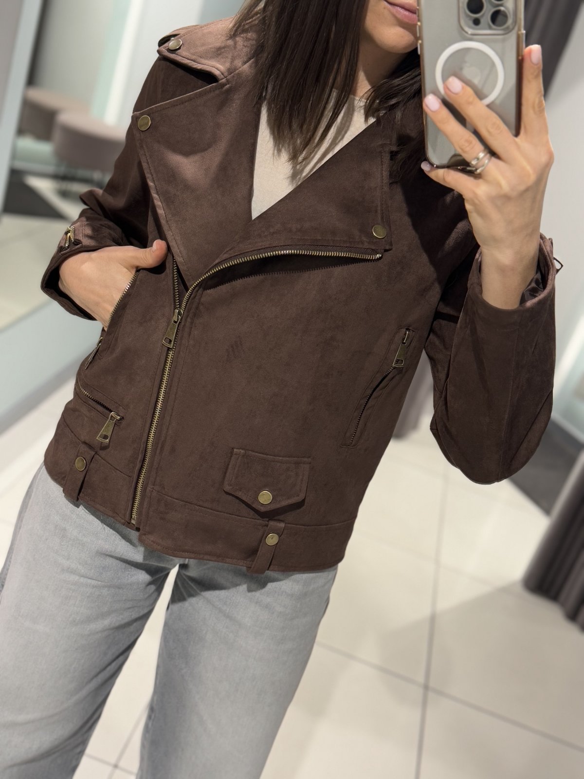 Куртка Comod (S-XL) 17910 brown (деми)