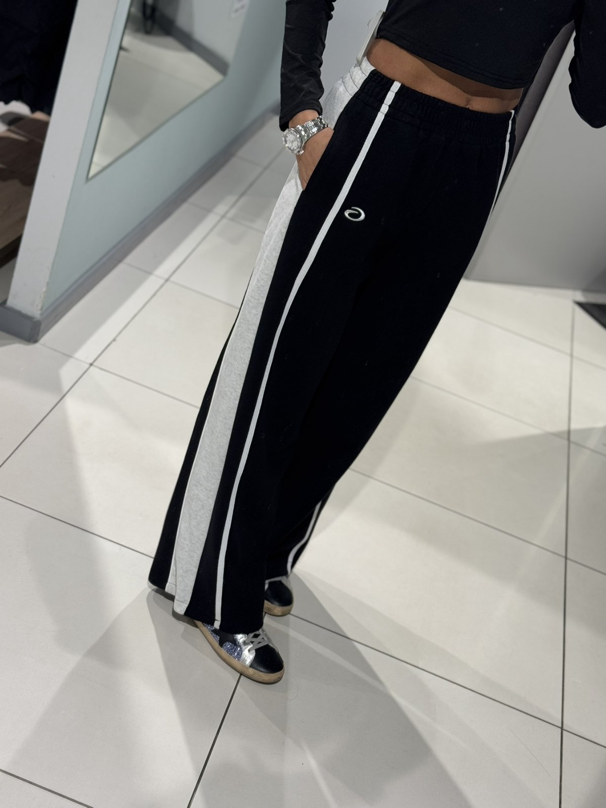 Штаны спорт Comod (M-XL) 5913 black (деми)