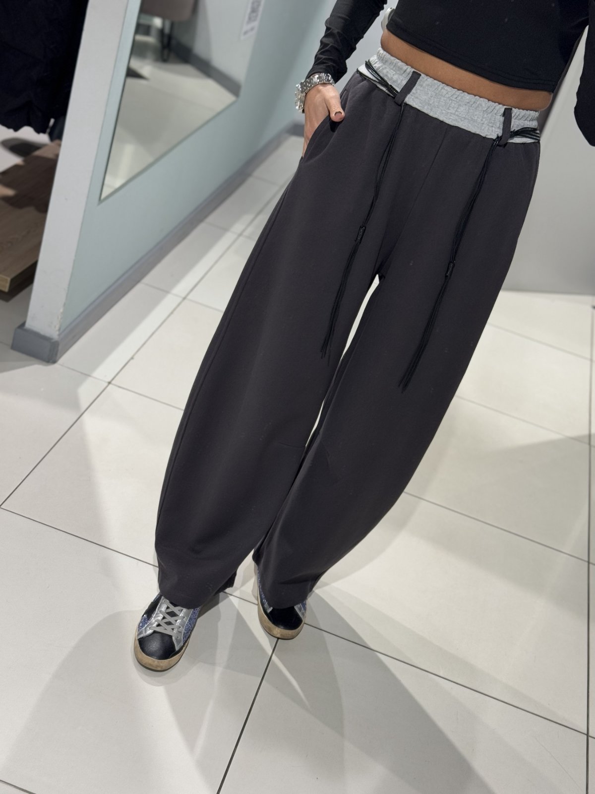 Штаны Comod (M-XL) 5935 d.grey (деми)