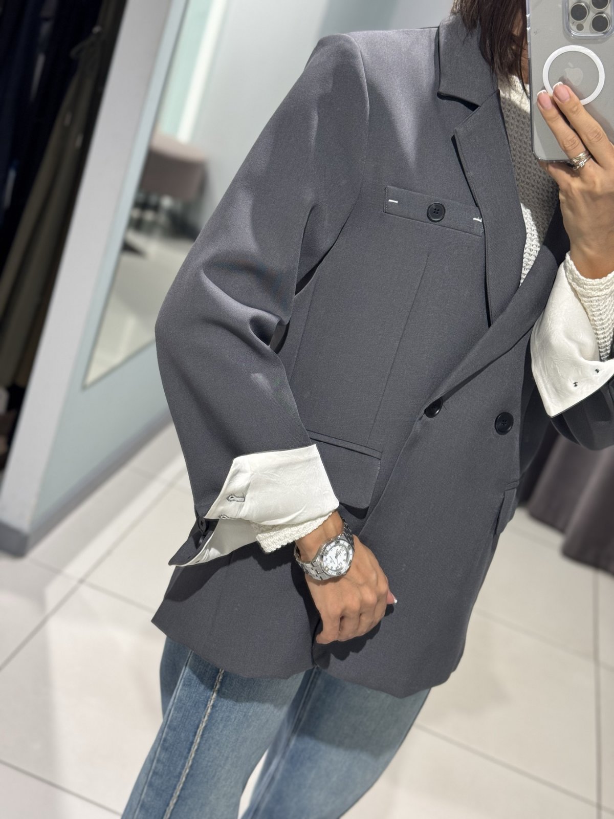 Пиджак Comod (M-L) 9998 grey (деми)