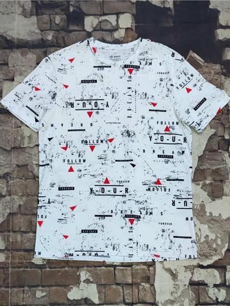 Футболка Samo (M-2XL) M5488R white (лето)