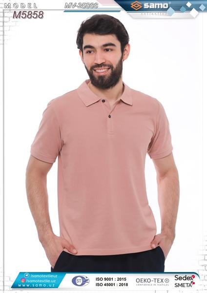Футболка Samo (48-56) M5858 beige (лето)