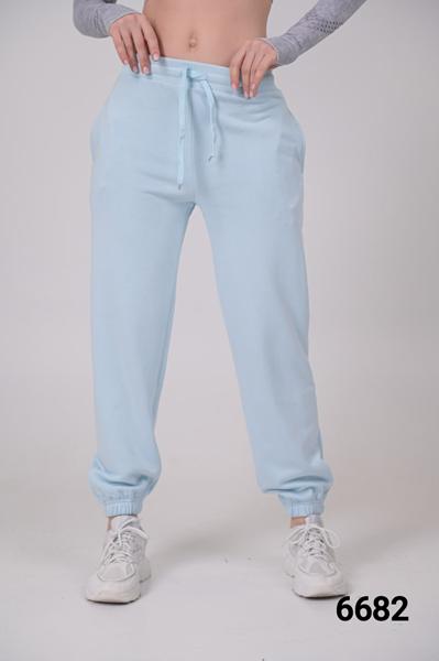 Штаны спорт MMC clothes (42-48) 6682 l.blue (деми)