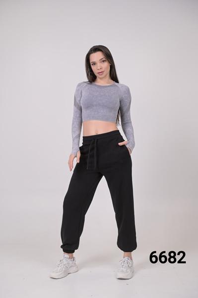 Штаны спорт MMC clothes (42-48) 6682 black (деми)