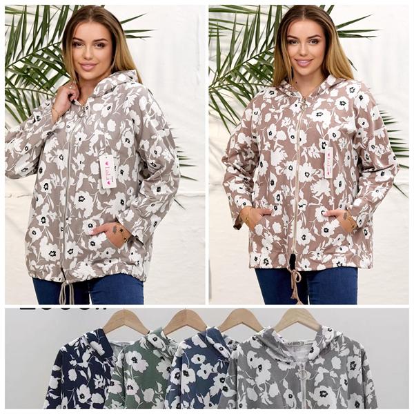 Ветровка Lola (L-3XL) 1005 green (деми)