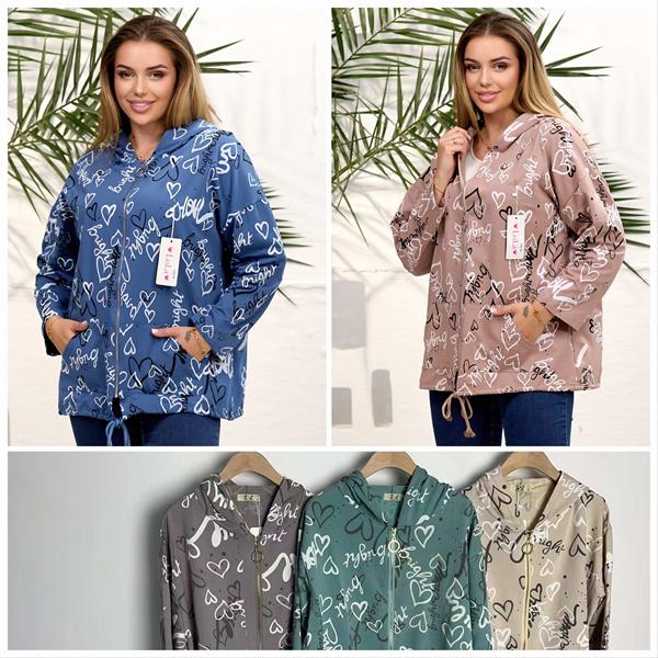 Ветровка Lola (L-3XL) 1007 brown (деми)