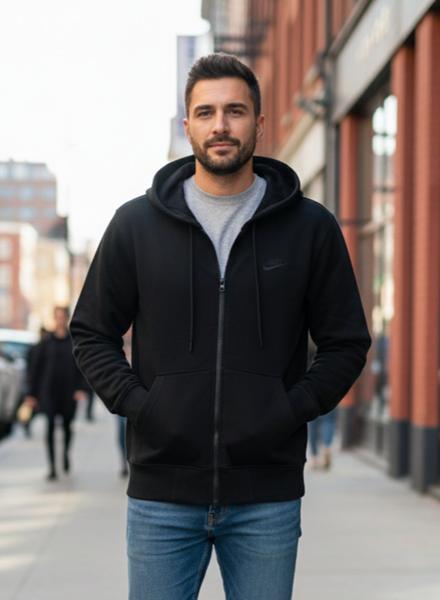 Кофта спорт Delviago (46-54) DL619 black (деми)