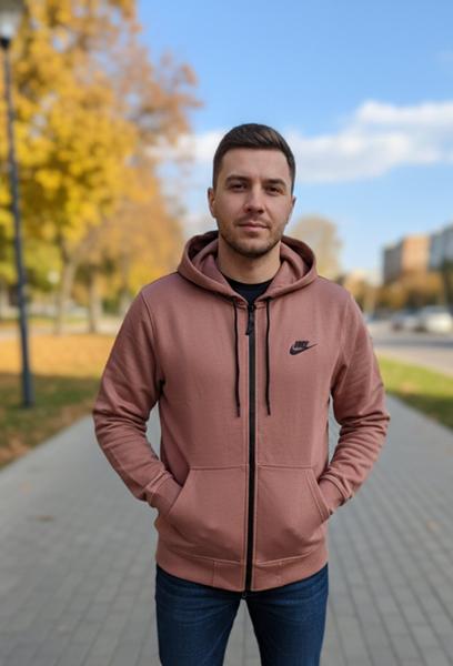 Кофта спорт Delviago (46-54) DL620 d.beige (деми)