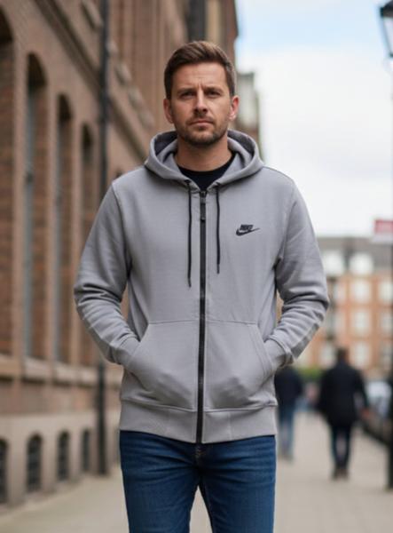 Кофта спорт Delviago (46-54) DL622 grey (деми)