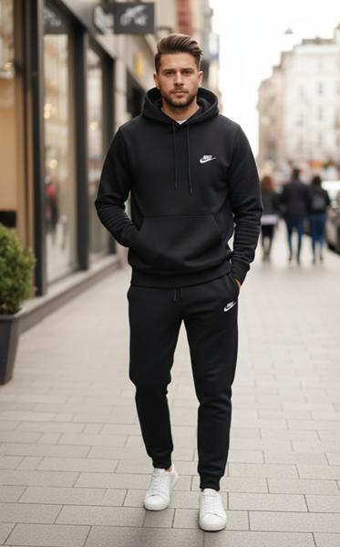 Костюм спорт Delviago (46-54) DL639 black (деми)