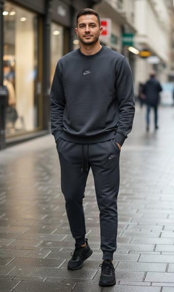 Костюм спорт Delviago (46-54) DL661 d.grey (деми)