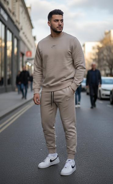 Костюм спорт Delviago (46-54) DL663 beige (деми)