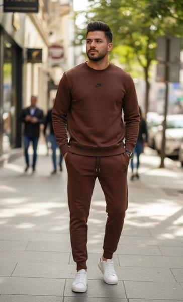 Костюм спорт Delviago (46-54) DL665 brown (деми)