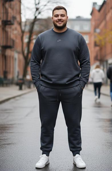 Костюм спорт Delviago (54-62) DL666 d.grey (деми)