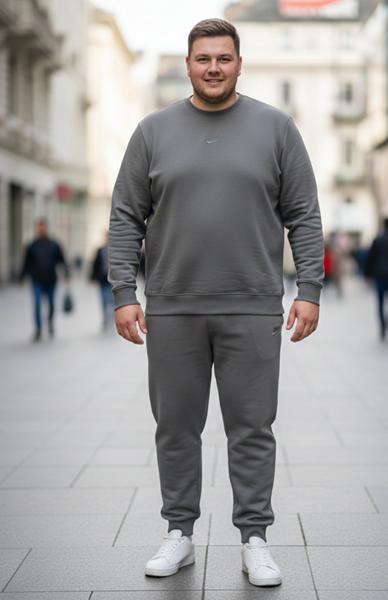 Костюм спорт Delviago (54-62) DL667 grey (деми)