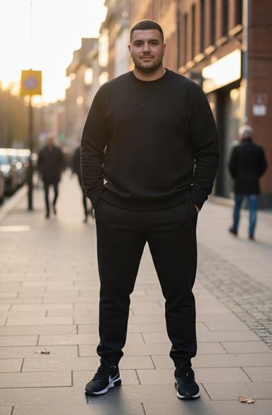 Костюм спорт Delviago (54-62) DL668 black (деми)