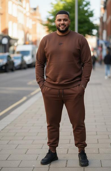 Костюм спорт Delviago (54-62) DL669 brown (деми)